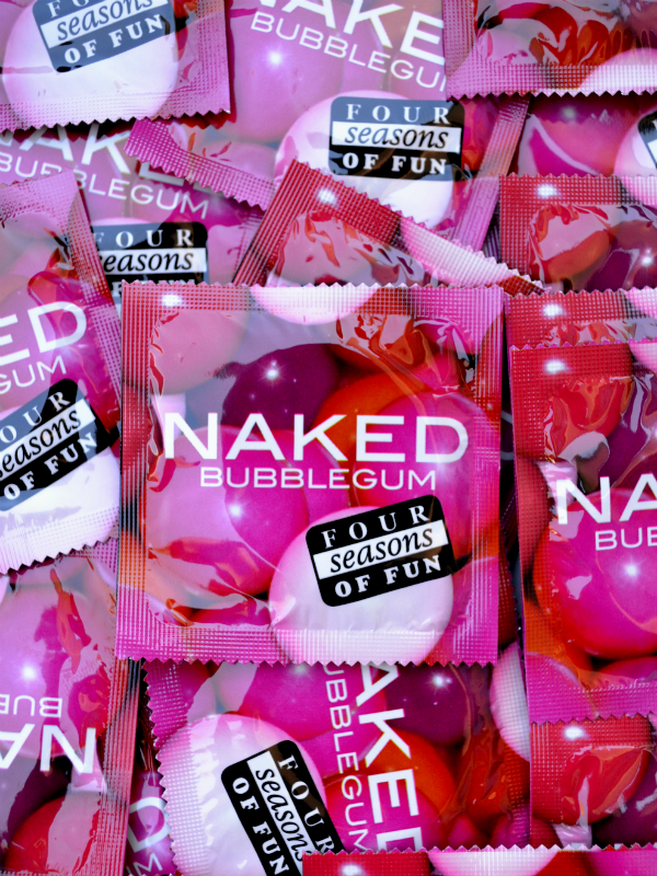 Four Seasons Naked Bubblegum Condoms - Buy Condoms Online