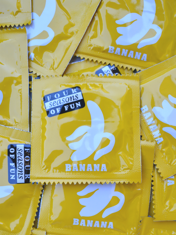 Four Seasons Yellow Banana Condoms - Buy Condoms Online