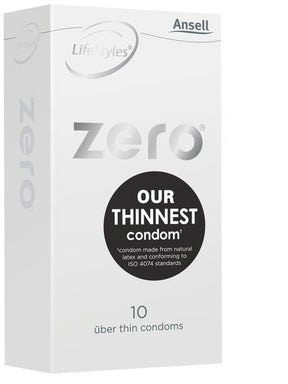Ansell Zero Condoms 10 Pack