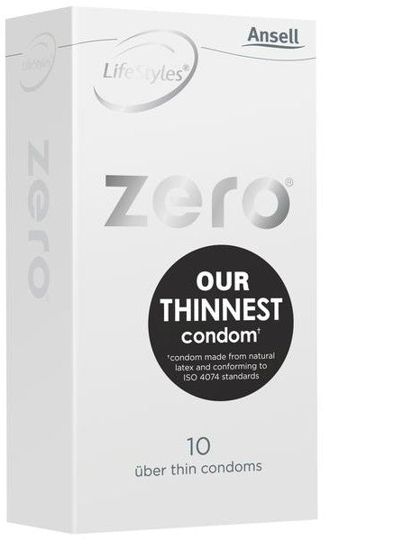 Ansell Zero Condoms 10 Pack
