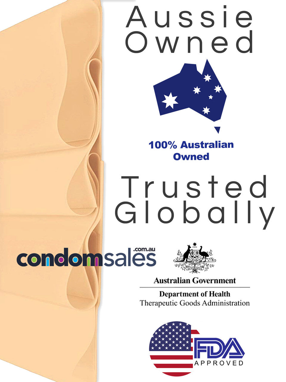 Glyde Sheer Dams Creme/Vanilla (100 Bulk) - Buy Glyde Sheer Dams Online