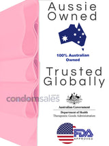 Glyde Sheer Dams Strawberry/Pink - CondomSales.com.au