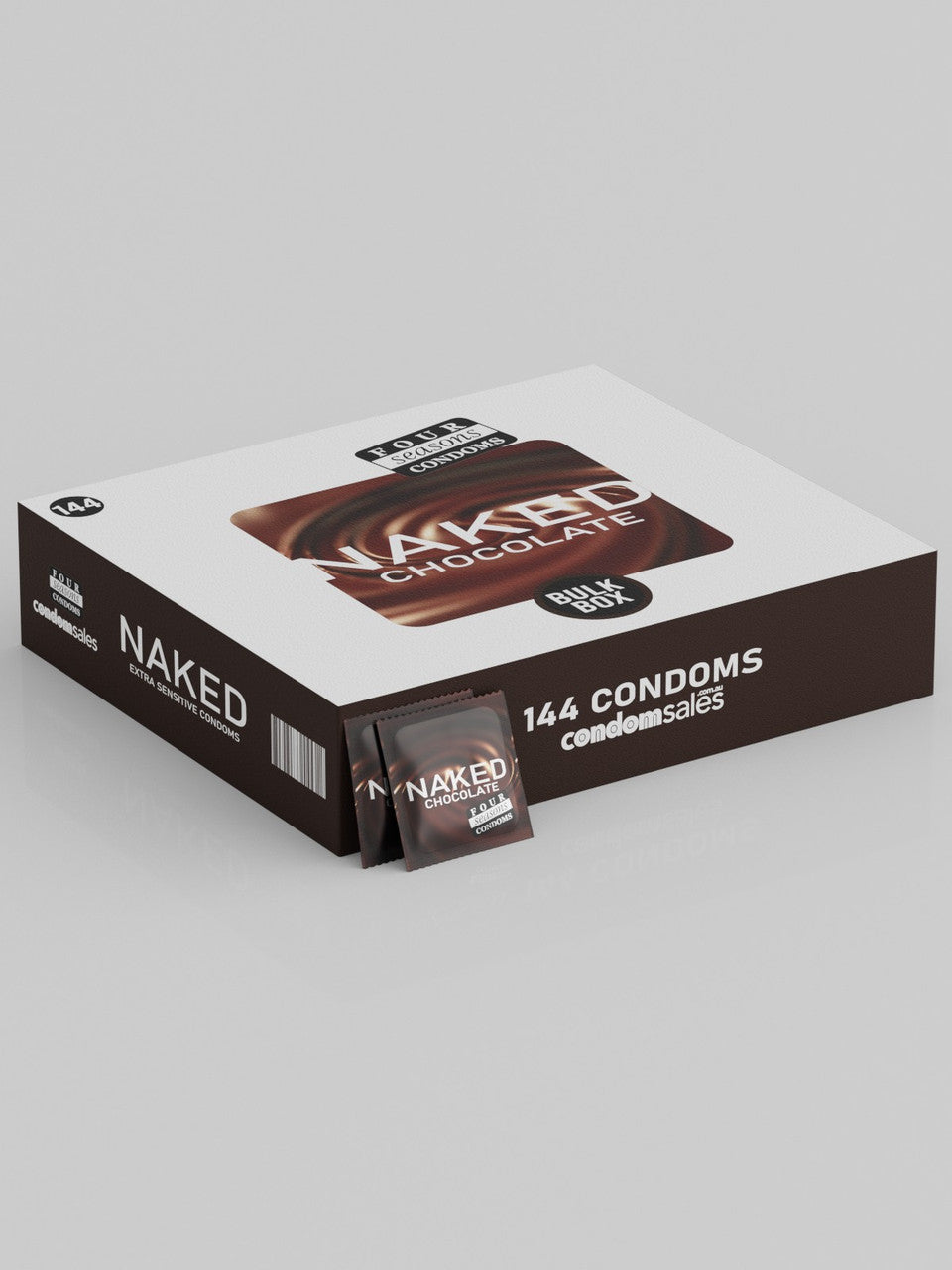 Four Seasons Naked Chocolate Condoms (144 Bulk) - Buy Bulk Condoms Online