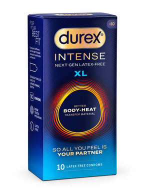 Durex Intense Feel condoms in extra large size as a 10 pack