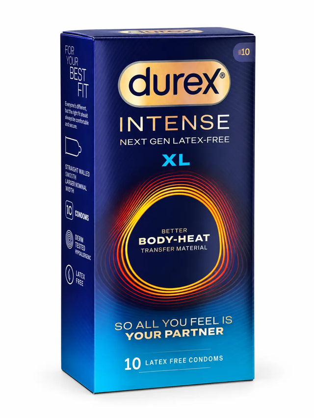 Durex Intense Feel condoms in extra large size as a 10 pack
