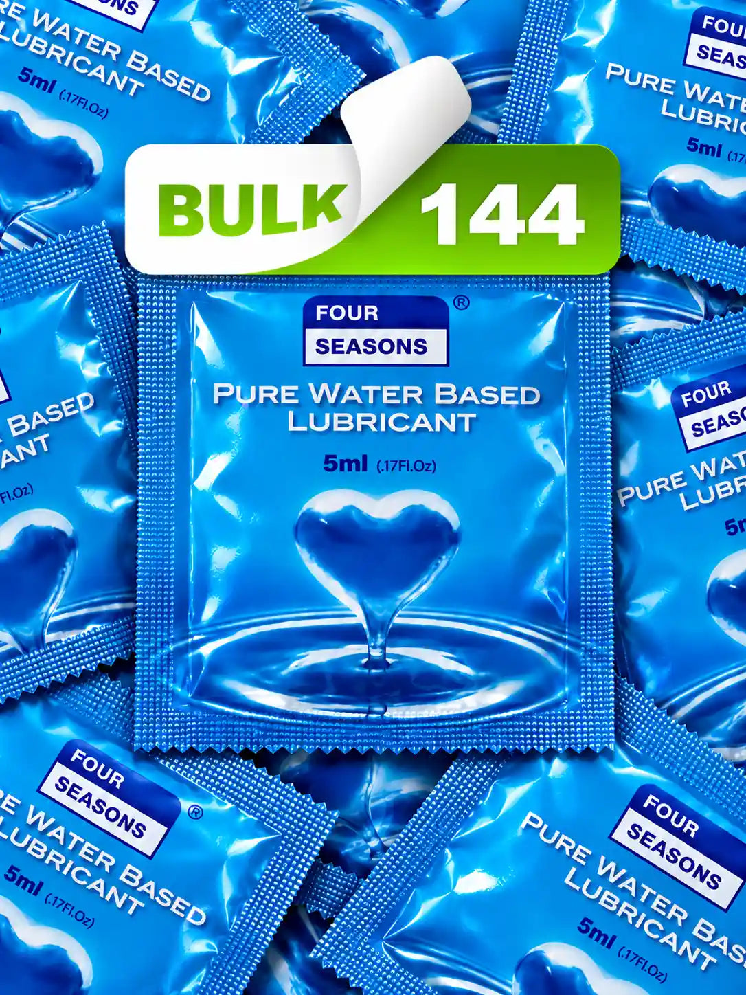 Four Seasons 5mL lubricant sachets in bulk 144