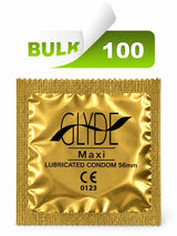 Glyde Maxi condom bulk 100 single foil