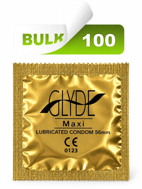 Glyde Maxi condom bulk 100 single foil
