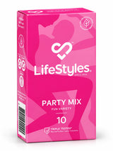 Lifestyles Party Mix Condoms 10 Fun Pack picture of box