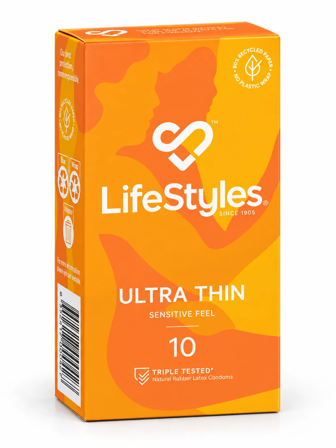 Ansell Lifestyles Ultra Thin Condoms - 10 pack