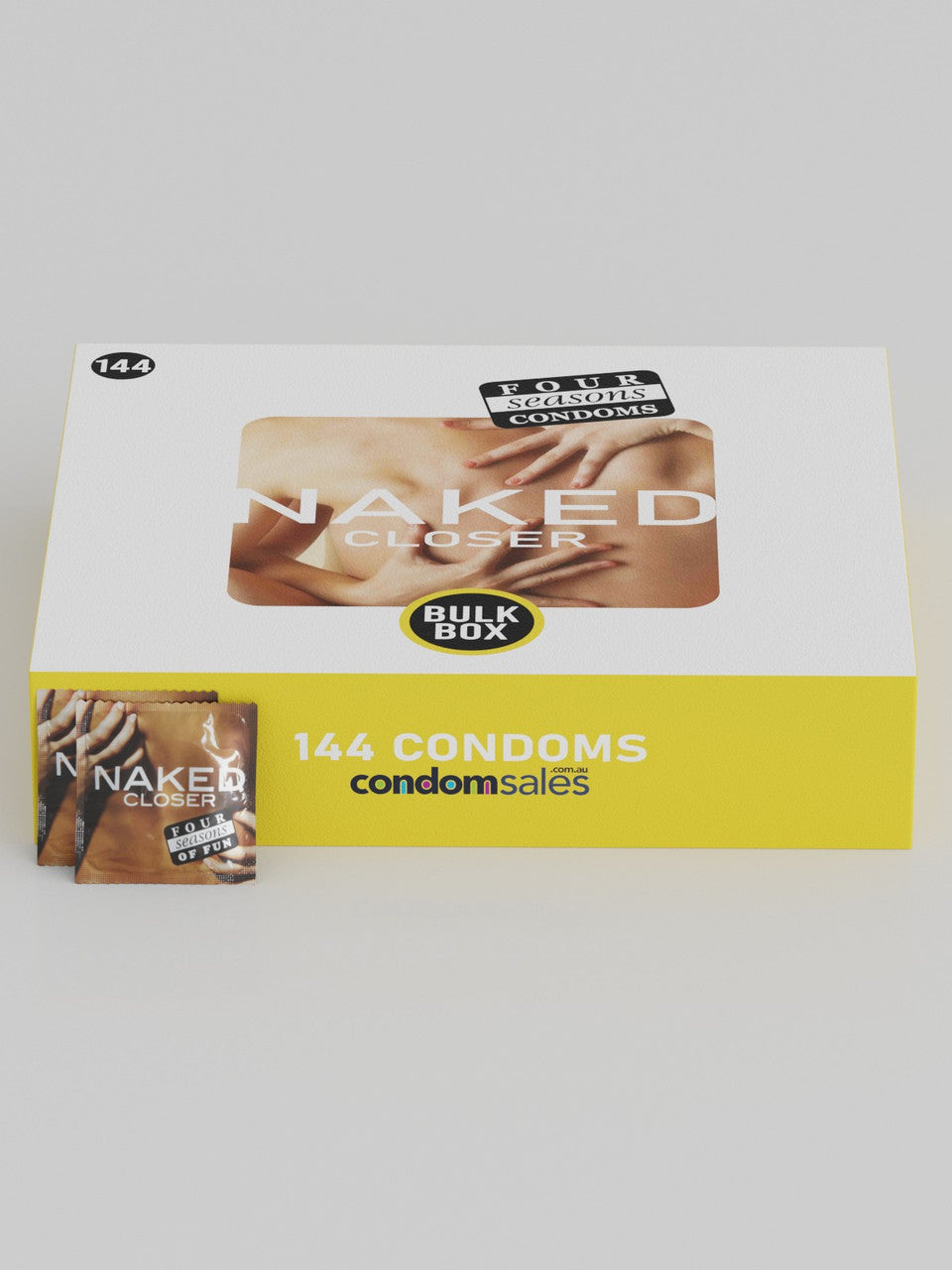 Four Seasons Naked Closer Fit 49mm Condoms (144 Bulk)