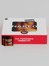 Four Seasons Naked Ribbed Condoms (144 Bulk)