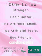Glyde Sheer Dams Strawberry/Pink - CondomSales.com.au