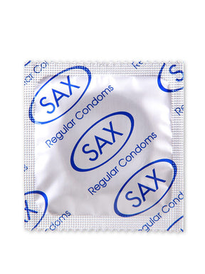 SAX Regular sized 53mm Condoms 24 Loose packed