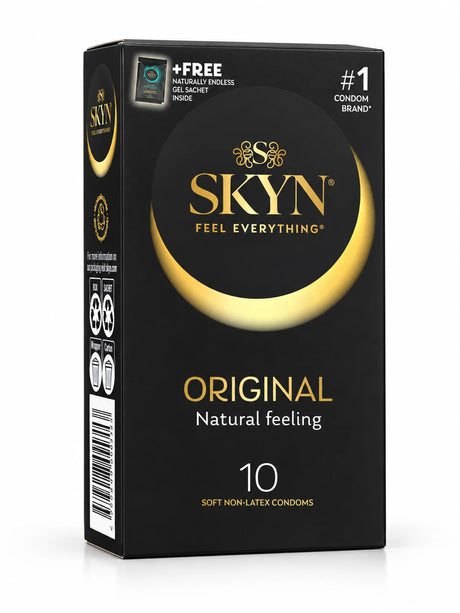 Box of SKYN Original condoms 10 pack, latex free