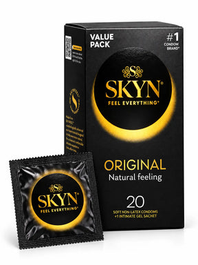 Skyn Original natural feeling condoms. Box of 10 with foil.