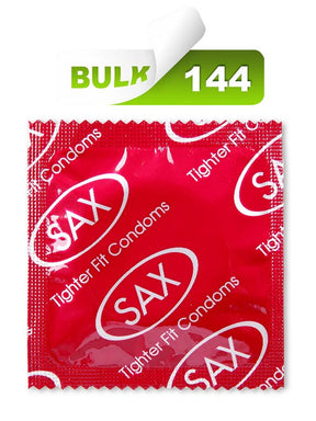 SAX Condoms Tighter Fit 49mm Bulk 144