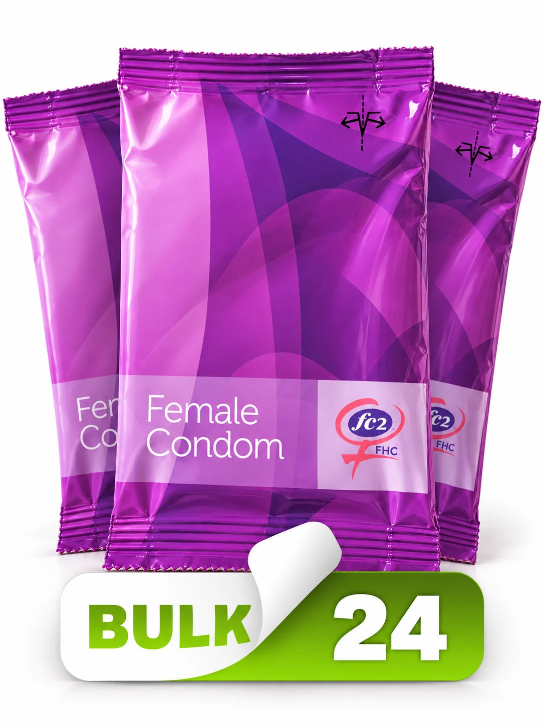 Femidom female FC2 condom bulk 24 pack from condomsales
