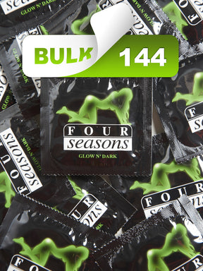 Four Seasons Glow N' Dark Condoms (144 Bulk) - Buy Bulk Condoms Online