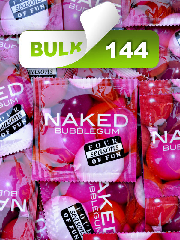 Four Seasons Naked Bubblegum Condoms (144 Bulk)  - Buy Bulk Condoms Online