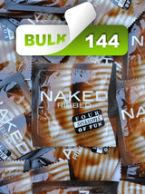 Four Seasons Naked Ribbed Condoms (144 Bulk)  - Buy Bulk Condoms Online