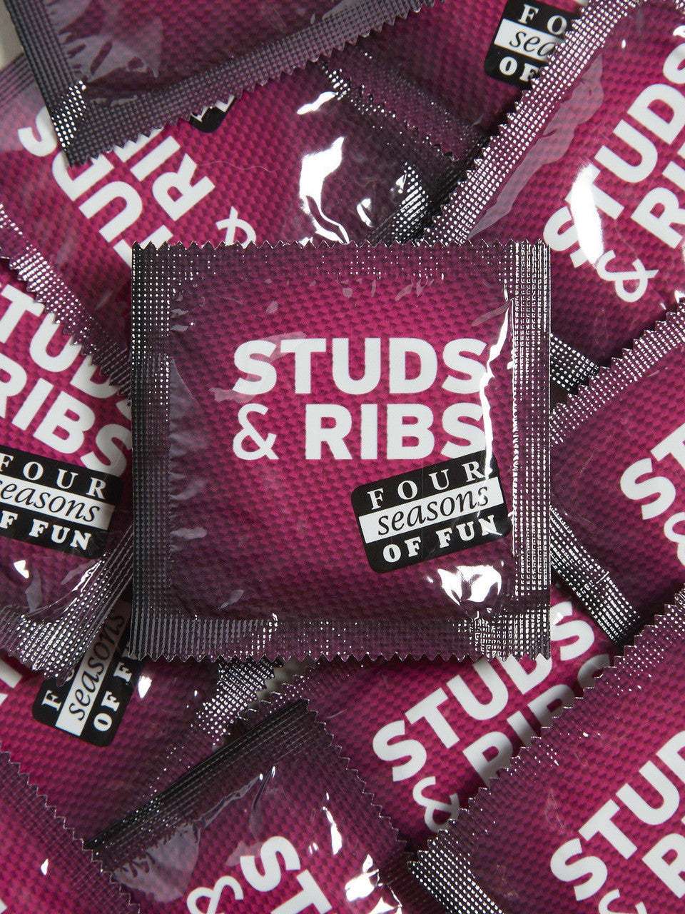 Four Seasons Studded & Ribbed Condoms (24 loose packed)  - Buy Condoms Online