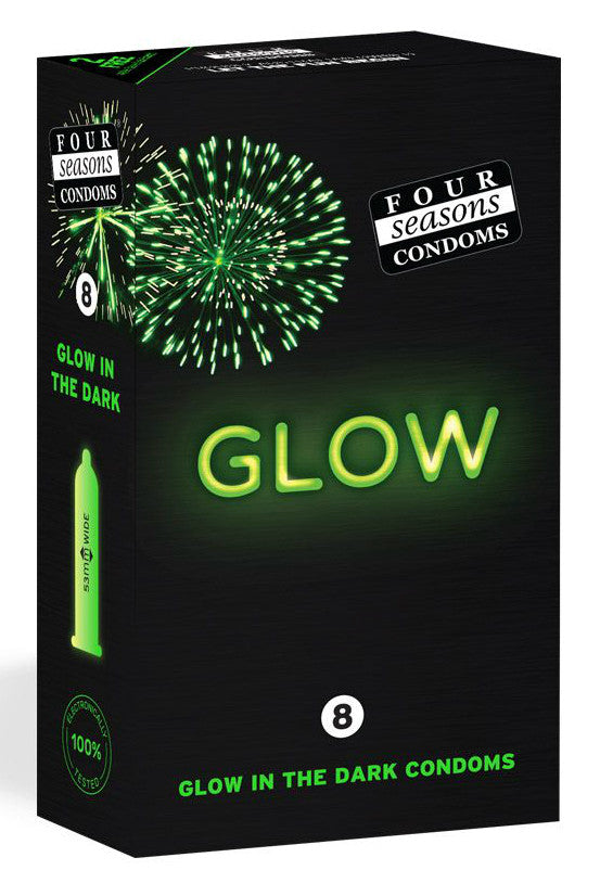 Four Seasons Glow in the Dark Condoms 8 Pack