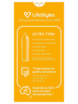 Lifestyles Ultra Thin Condoms - 10 pack