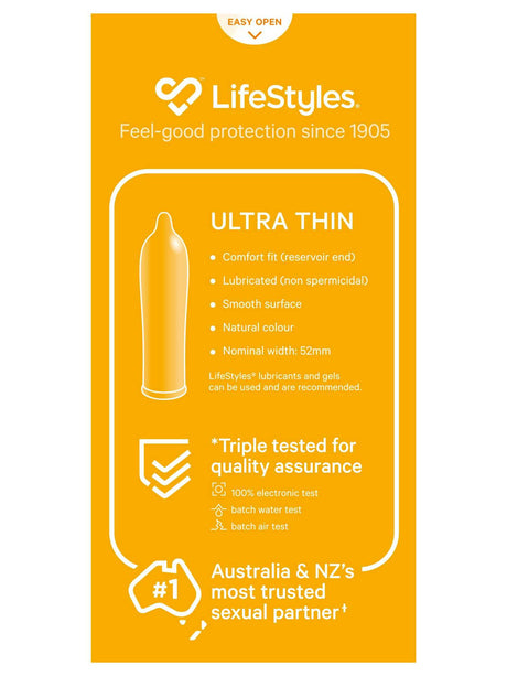 Lifestyles Ultra Thin Condoms - 10 pack
